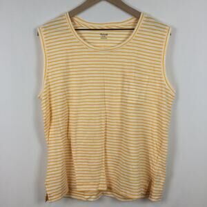 Madewell Sandberg Striped Muscle Tank, XL, NWT